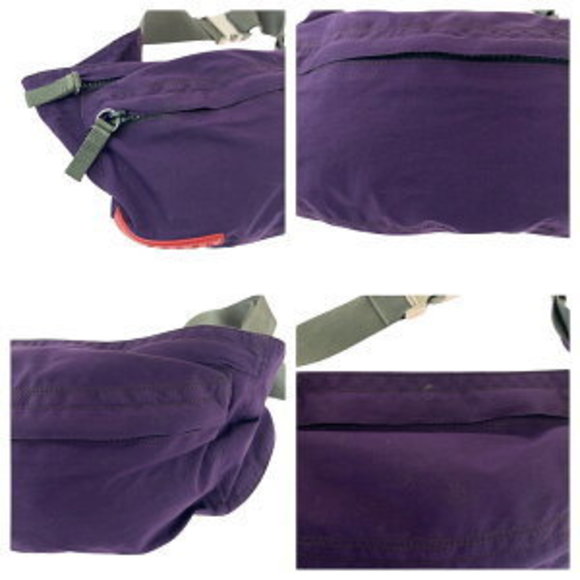 PRADA Sports Logo Purple Grey Nylon Waist Bag Bomb - Picture 6 of 9